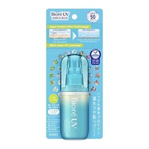 New Kao Biore UV Aqua Rich Aqua Protect Mist SPF50 60ml